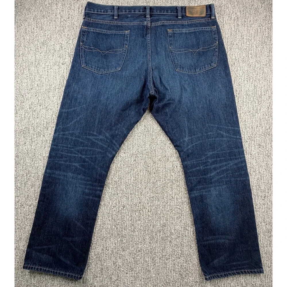 Polo Ralph Lauren Jeans Mens 38(40)/30 Blue Hampton Relaxed Straight Denim